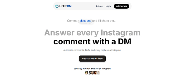 LinktoDM - Best Instagram auto reply tool for bulk DMs