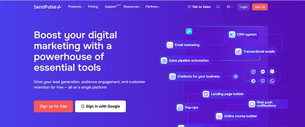 SendPulse - Best automated Instagram tool for business and agencies